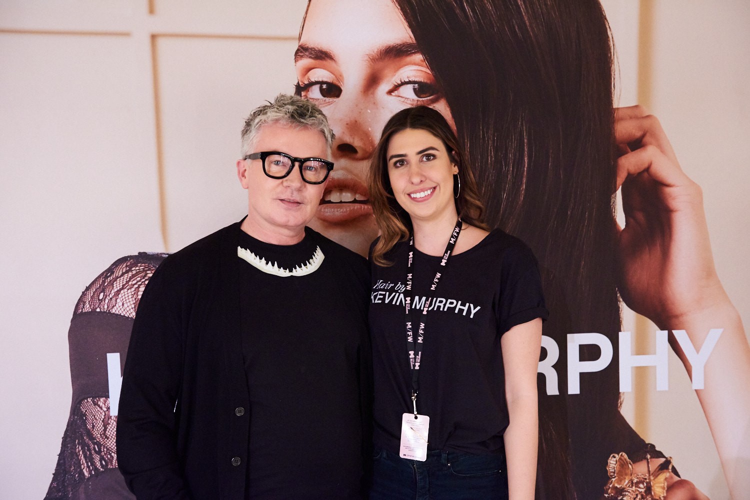 A photo of Kevin Murphy and Mariella from Divine Hairdresser Cairns
